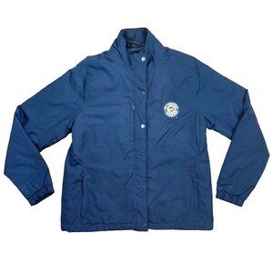 Pittsburgh Penguins Classic Blue Midweight Women's MEDIUM Jacket by Antigua